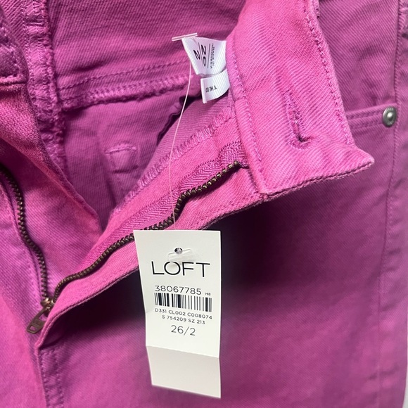 Loft Women's Pink/Purple ish Jeans - Picture 4 of 6